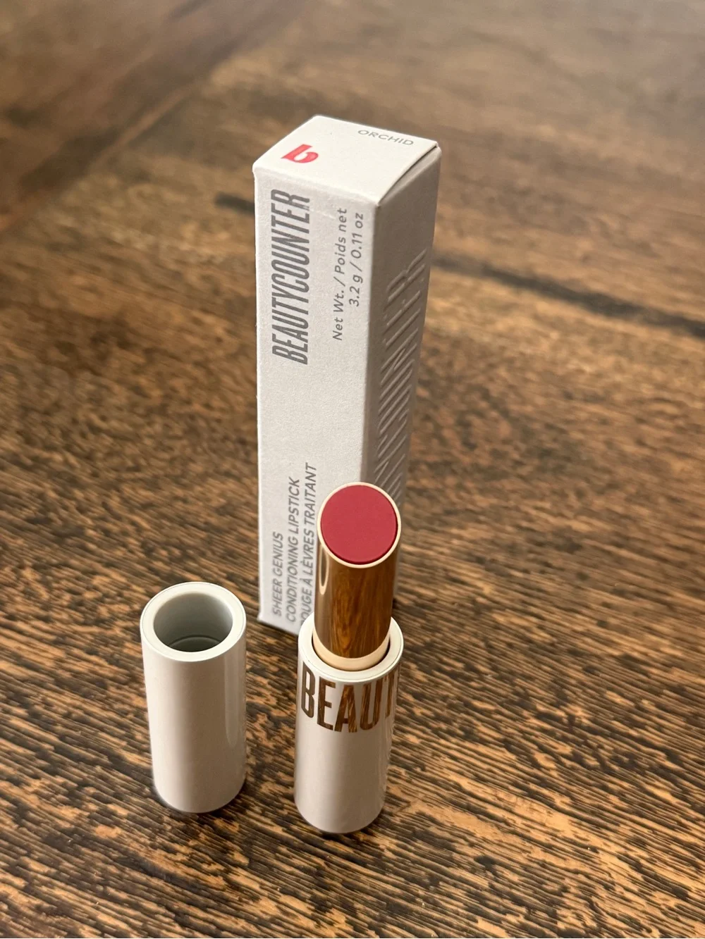 beautycounter Sheer Genius Conditioning Lipstick — Orchid